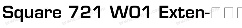 Square 721 W01 Exten字体转换